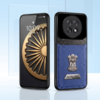 Oppo F31 Pro+ 5G Satyamev Jayate 2-in-1 Emblem Leather Lens Protective Back Case