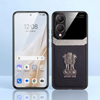 Vivo Y28 5G Satyamev Jayate 3D Metal Leather Back Case