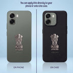 Oppo A6x 5G Compatible Satyamev Jayate 3D Metal Emblem Sticker