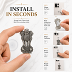Oppo Find X9s 5G Compatible Satyamev Jayate 3D Metal Emblem Sticker