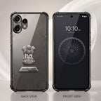 Nothing Phone 2 Pro 5G Satyamev Jayate 2-in-1 Emblem Transparent Shockproof Airbag Case