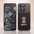 Motorola Edge 70 Fusion 5G Satyamev Jayate 2-in-1 Emblem Carbon Fiber Leather Phone Case
