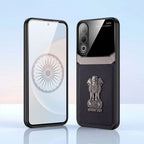 Oppo K12x 5G Satyamev Jayate 3D Metal Leather Back Case