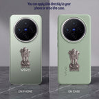 Vivo X100 5G Compatible Satyamev Jayate 3D Metal Emblem Sticker