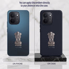 Vivo Y600 Turbo 5G Compatible Satyamev Jayate 3D Metal Emblem Sticker