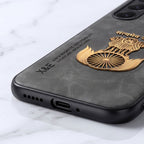 Samsung Galaxy A35 5G Satyamev Jayate Comfortable Leather Phone Case