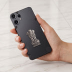 Nothing Phone 2 Pro 5G Compatible Satyamev Jayate 3D Metal Emblem Sticker