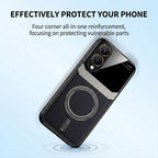 Vivo Y28 5G Premium Magsafe Magnetic Leather Lens Protective Case