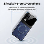 Vivo Y400 Pro 5G Premium Magsafe Magnetic Leather Lens Protective Case