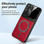 Vivo Y28s 5G Premium Magsafe Magnetic Leather Lens Protective Case
