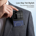 Samsung Galaxy A16 5G Premium Magsafe Magnetic Leather Lens Protective Case