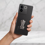 Vivo T2 Pro 5G Compatible Satyamev Jayate 3D Metal Emblem Sticker