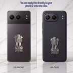 One Plus Nord 4 5G Compatible Satyamev Jayate 3D Metal Emblem Sticker