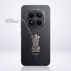 Redmi Note 15 Pro+ 5G Compatible Satyamev Jayate 3D Metal Emblem Sticker