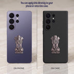 Samsung Galaxy S26 Ultra 5G Compatible Satyamev Jayate 3D Metal Emblem Sticker