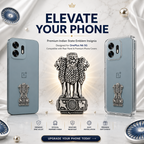 OnePlus N6 5G Compatible Satyamev Jayate 3D Metal Emblem Sticker