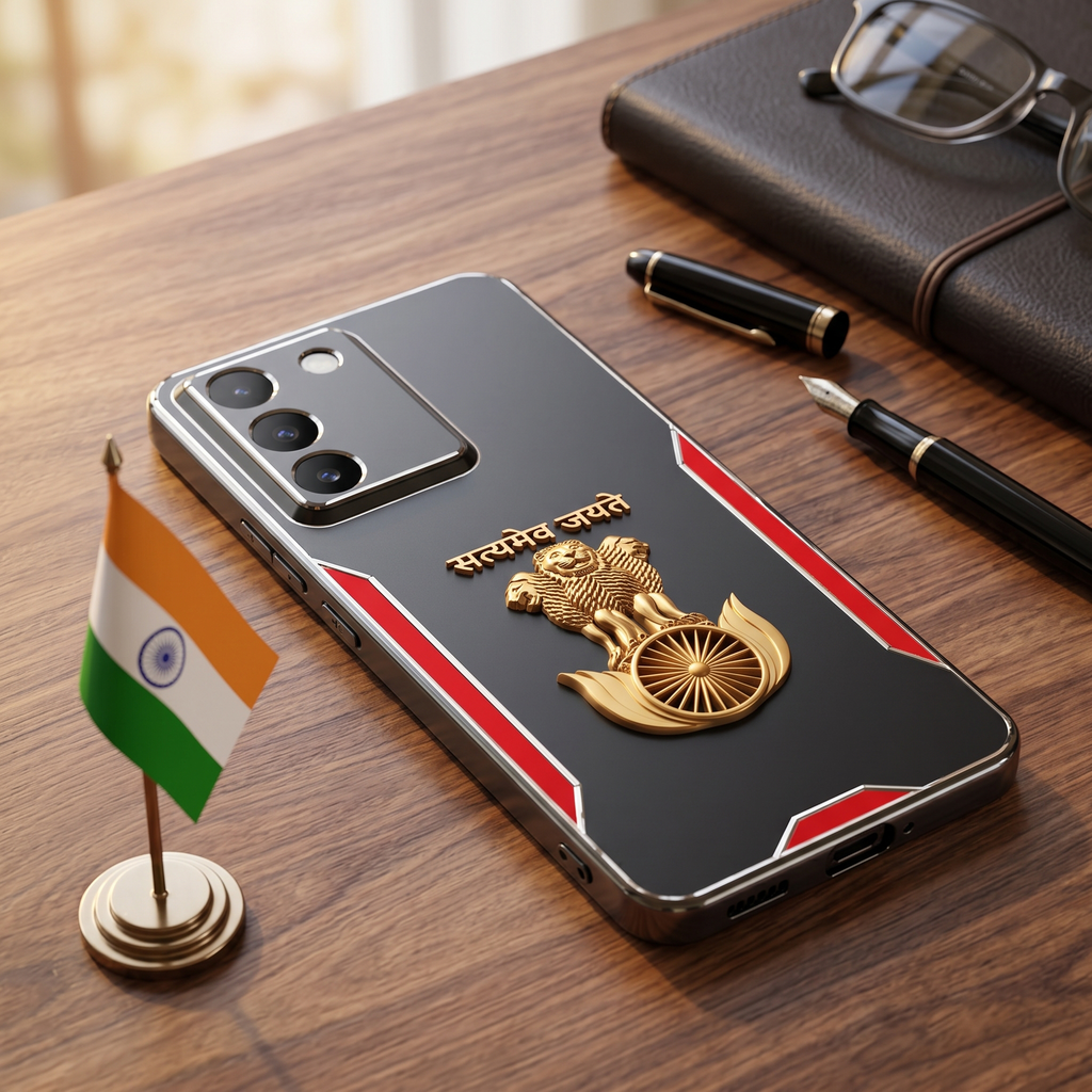 Vivo Y200e 5G Satyamev Jayate 3D Metal Aluminium Back Case
