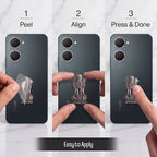 Vivo Y18e 5G Compatible Satyamev Jayate 3D Metal Emblem Sticker