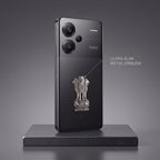 Redmi Note 13 Pro+ 5G Compatible Satyamev Jayate 3D Metal Emblem Sticker