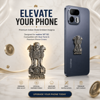 Realme 16T 5G Compatible Satyamev Jayate 3D Metal Emblem Sticker