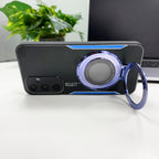 Samsung Galaxy S24 FE 5G Original Luxury Aluminium Metal Magnifier Ring Stand Case