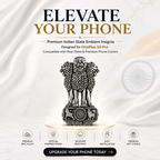 OnePlus 10 Pro 5G Compatible Satyamev Jayate 3D Metal Emblem Sticker
