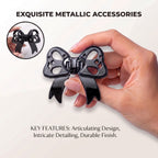 Vivo V70 5G Luxury Shimmer Airbag Bow Stand Case with Charm Strap