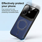 Vivo V60 5G Premium Magsafe Magnetic Leather Lens Protective Case
