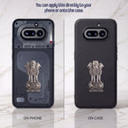 Nothing Phone 4A 5G Compatible Satyamev Jayate 3D Metal Emblem Sticker