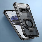 Nothing Phone 3a 5G Original Luxury Magnifier Ring Stand Shockproof Airbags Corner Case