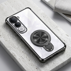 Vivo Y400 Pro 5G Luxury Four Corner Invincible Bracket Ring Stand Case
