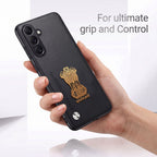 Samsung Galaxy A35 5G Satyamev Jayate Vegan Leather Back Case