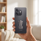 Oppo A3x 5G Compatible Satyamev Jayate 3D Metal Emblem Sticker