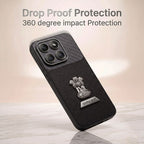 Motorola Edge 70 Fusion 5G Satyamev Jayate 2-in-1 Emblem Carbon Fiber Leather Phone Case