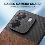 Oppo K14 5G Satyamev Jayate Carbon Fiber Leather Hybrid Phone Case