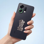 Oppo K13 Turbo Pro 5G Compatible Satyamev Jayate 3D Metal Emblem Sticker