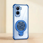 Vivo T5 Pro 5G Luxury Four Corner Invincible Bracket Ring Stand Case