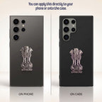 Samsung Galaxy S24 Ultra 5G Compatible Satyamev Jayate 3D Metal Emblem Sticker