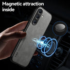 Samsung Galaxy A55 5G Comfortable Touch Sheepskin Leather Case