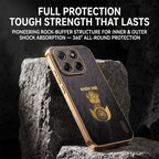 Motorola Edge 70 Fusion 5G Satyamev Jayate 3D Electroplated Frame Gold Thread Pattern Hard Back Case