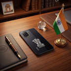 POCO C71 5G Compatible Satyamev Jayate 3D Metal Emblem Sticker