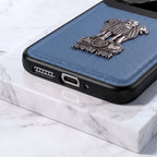 Oppo Reno 10 5G Satyamev Jayate 3D Metal Leather Back Case