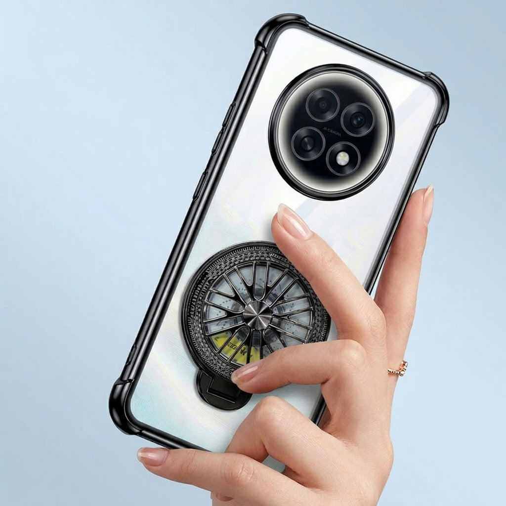 Oppo F31 Pro+ 5G Premium Stress Buster Wheel Rotating Shockproof Airbags Case