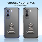 Vivo T5 Pro 5G Satyamev Jayate 2-in-1 Emblem Transparent Shockproof Airbag Case