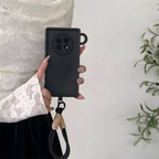 Oppo F31 Pro+ 5G Luxury Silicone Matte Case with Wrist Strap