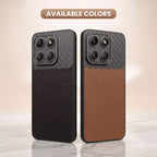 Motorola Edge 70 Fusion 5G Carbon Fiber Leather Hybrid Phone Case