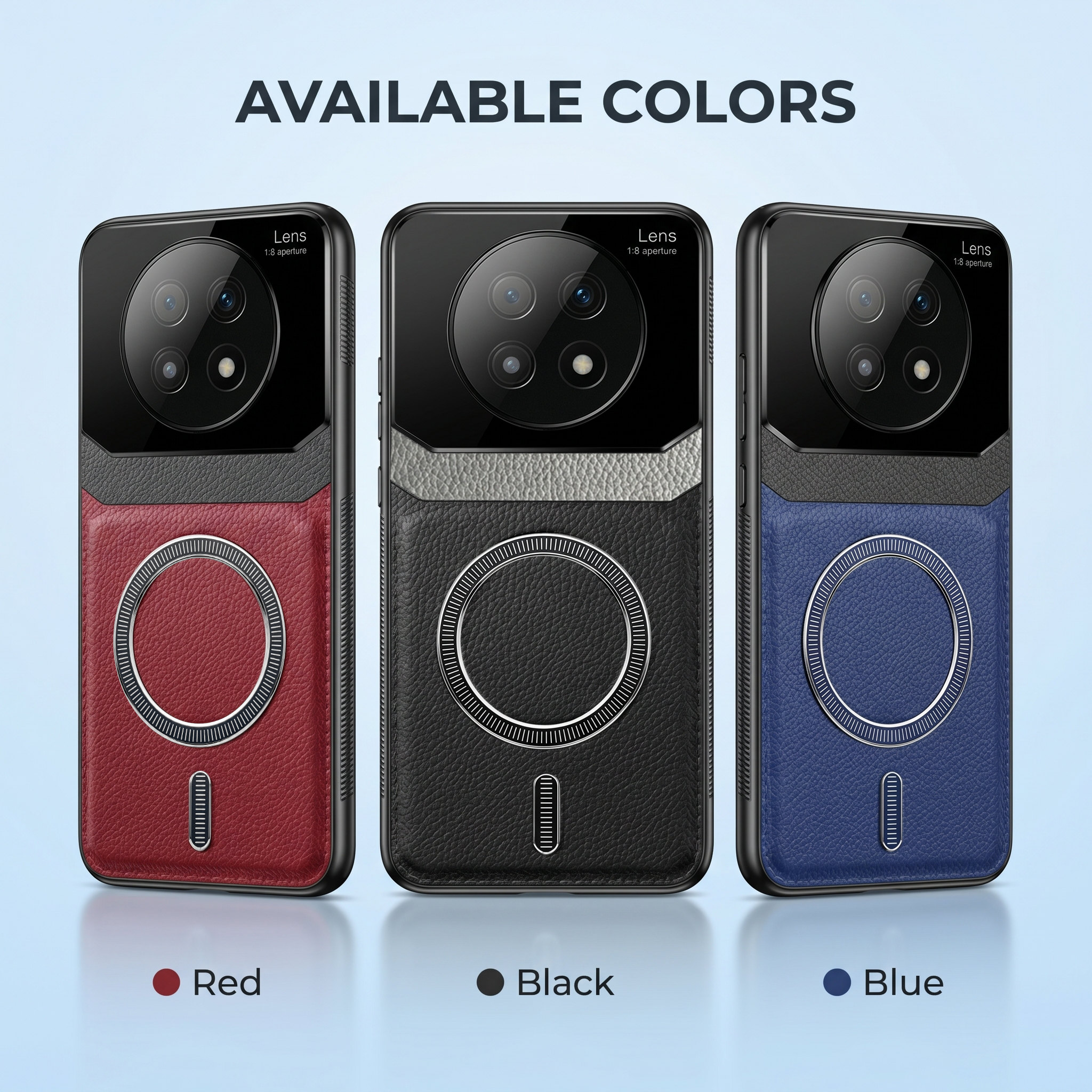 Oppo F29 Pro 5G Premium Magsafe Magnetic Leather Lens Protective Case