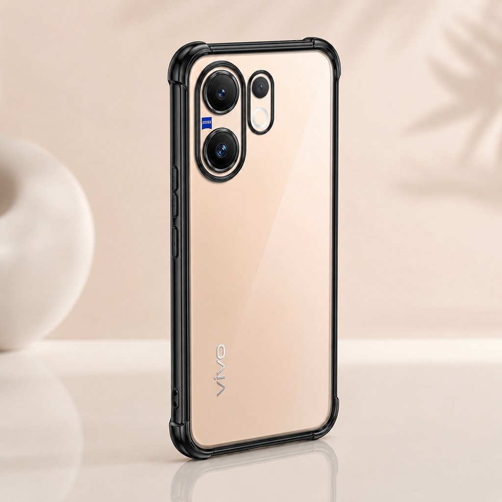 Vivo T4 Pro 5G Anti-Yellow Electroplating Transparent Airbags Case