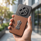 Oppo F31 Pro 5G Satyamev Jayate Carbon Fiber Leather Hybrid Phone Case