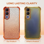 Vivo V70 FE 5G Luxury Shockproof Shimmer Airbag Cosmic Orange Case